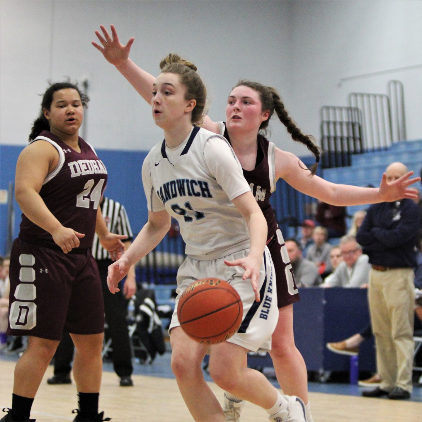 Sandwich Girls' Basketball vs Dedham — February 26, 2020